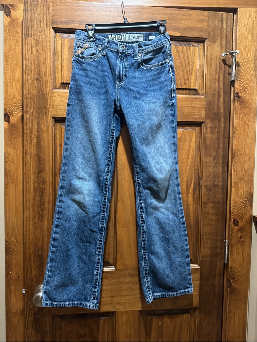 Ariat Denim B4 Relaxed Boy’s Medium Blue Bootcut Jeans